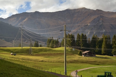 Stromleitung Adelboden